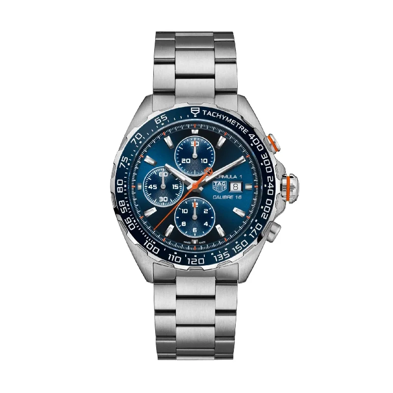 Men's Swiss Designer Edition-Tag Heuer Formula 1 Men's Blue Chronograph Watch CAZ201G.BA0876
