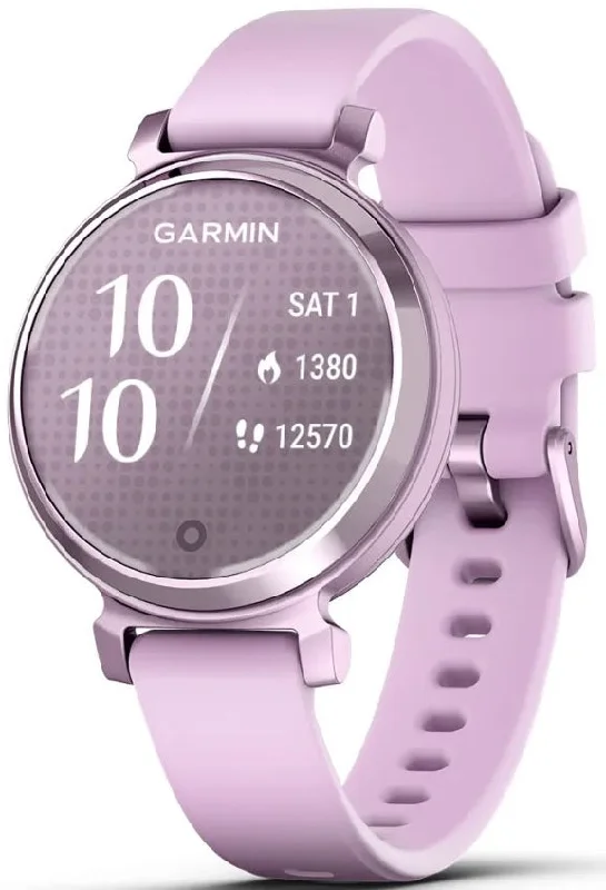 Smart Watches for Women's GPS Navigation-Garmin Lily 2 Metallic Lilac Lilac Silicone Smart Watches for Women's GPS Navigation-Garmin Lily 2 Metallic Lilac Lilac Silicone