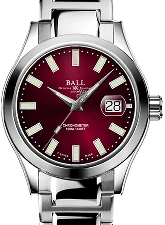 Men's Designer Style Dress Watches-Engineer III Marvelight Chronometer Red Ref. NM9026C-S27C-RDR - 904L Steel