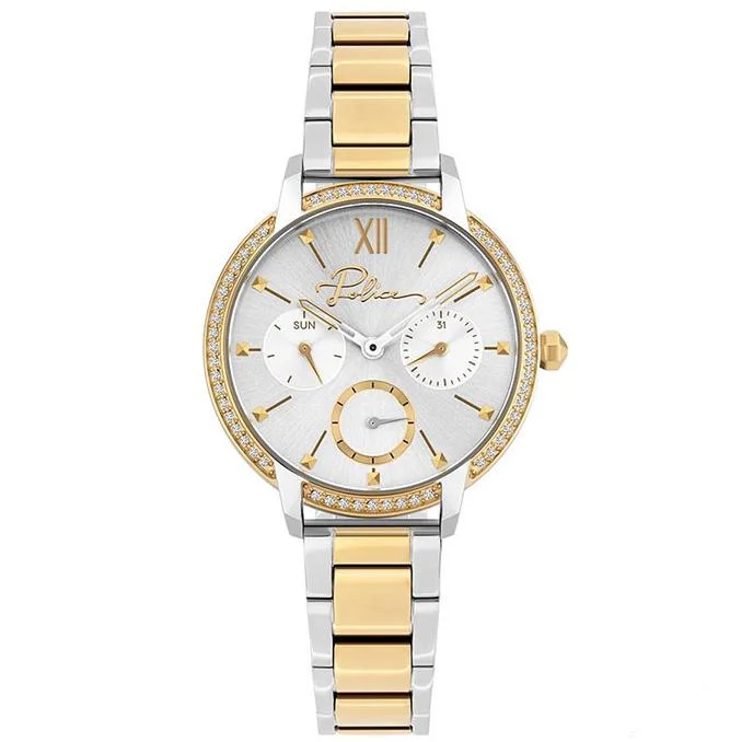 Men's Modern Style Slim Watches-Police Gold Nadu Watch 16043BSTG/04M