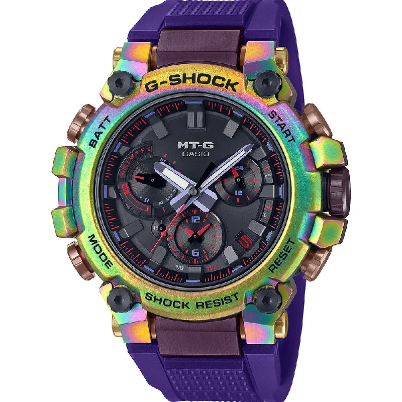 Men's Unique Shape Design Digital Watches-G-Shock MTGB3000PRB-1 Aurora Oval