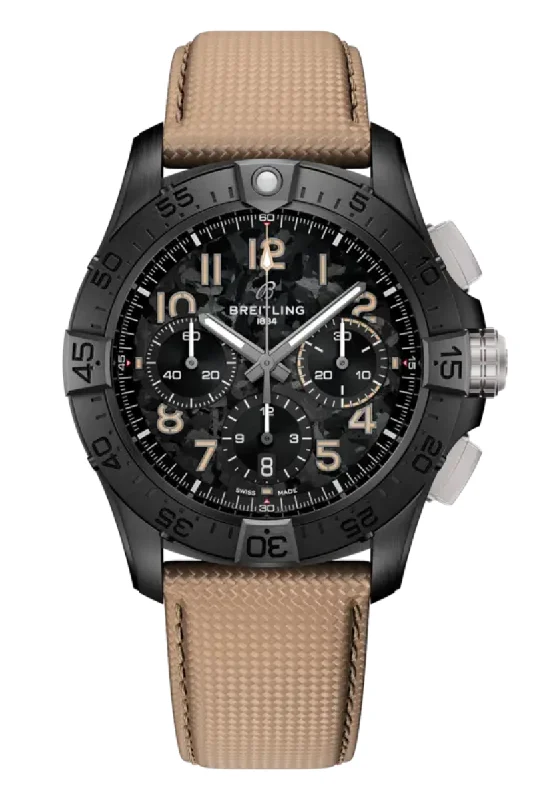 Men's Formal Event Dress Watches-Breitling Avenger B01 Chronograph 42 Night Mission SB0146101B1X1