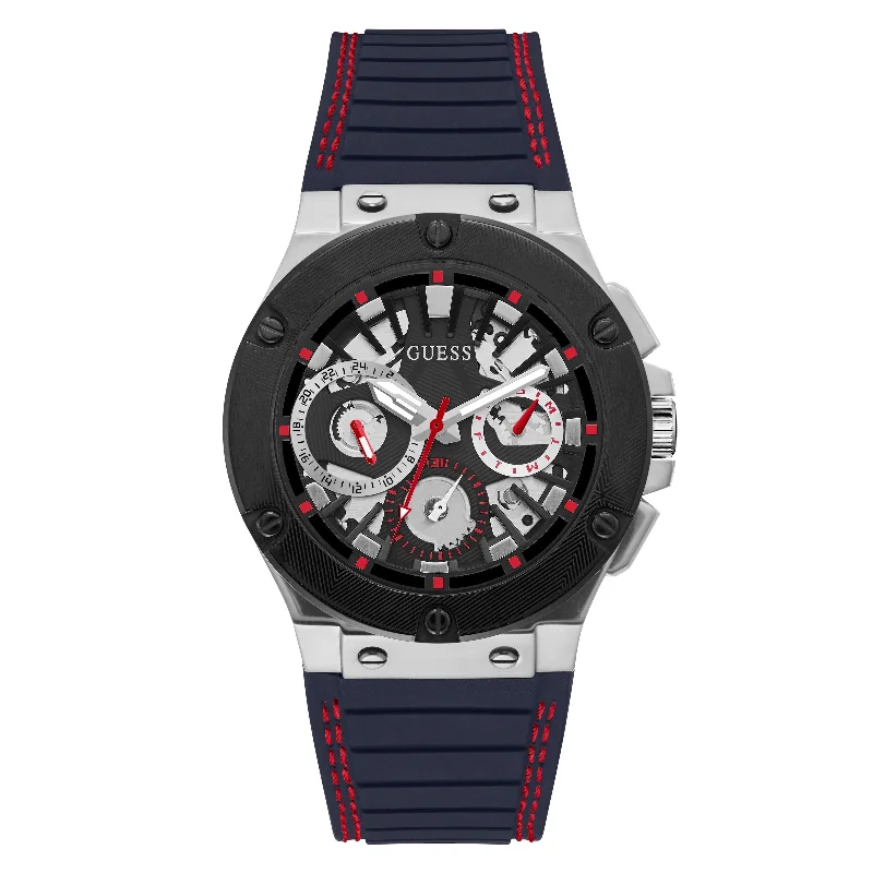 Men's Wedding Style Dress Watches-Guess GW0487G1 Men's Circuit Black Watch