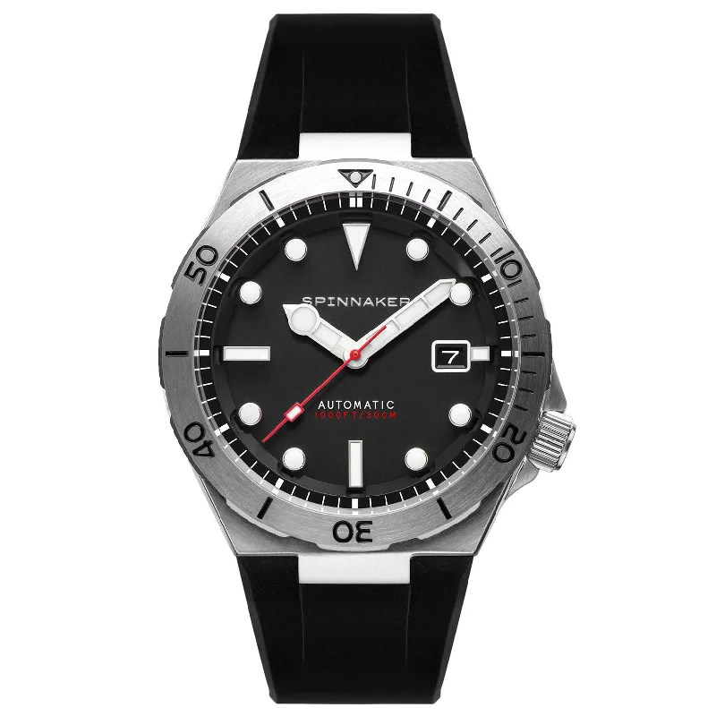 Stylish Men's Dive Watches for Everyday Wear -Spinnaker Obsidian Black Automatic Watch SP-5083-01