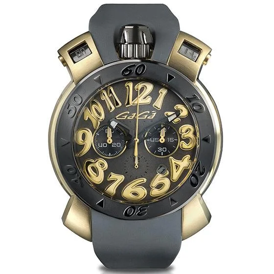 Men's Field Watches Blog-Gaga Milano Men's Grey Chrono Watch 8014E.01RE