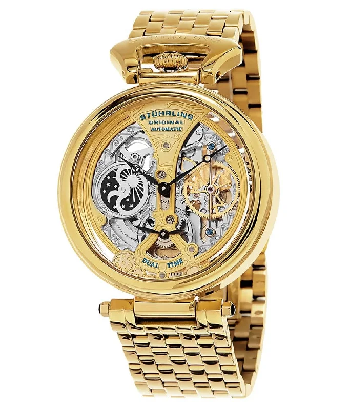 Gold Dial / Gold Case / Gold Stainless Steel Bracelet Gold Layered Deployant Buckle