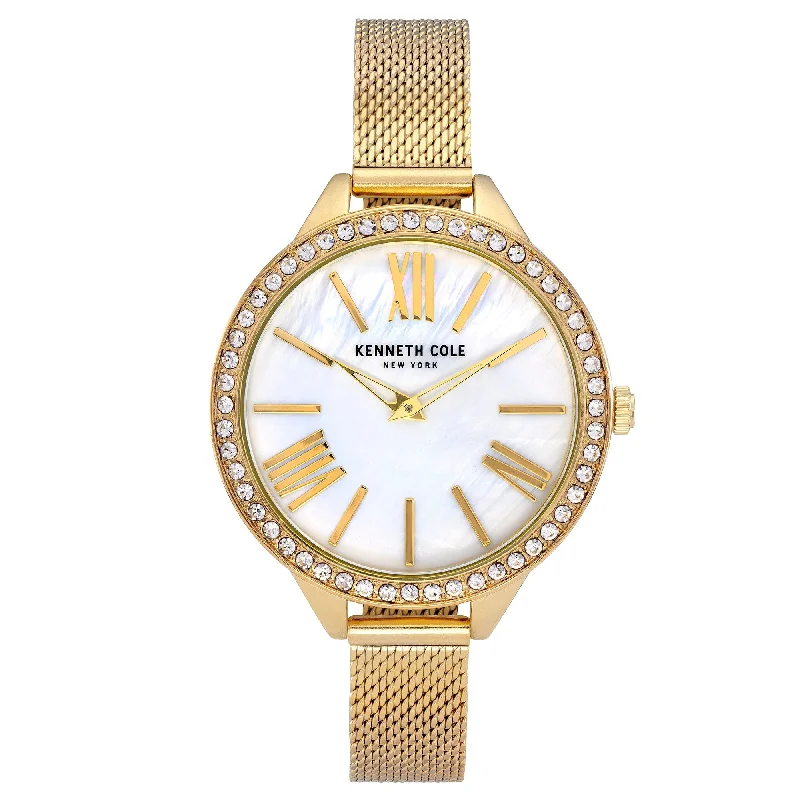 Slim Watches for Men Online-Kenneth Cole Ladies Gold Watch KC50939004