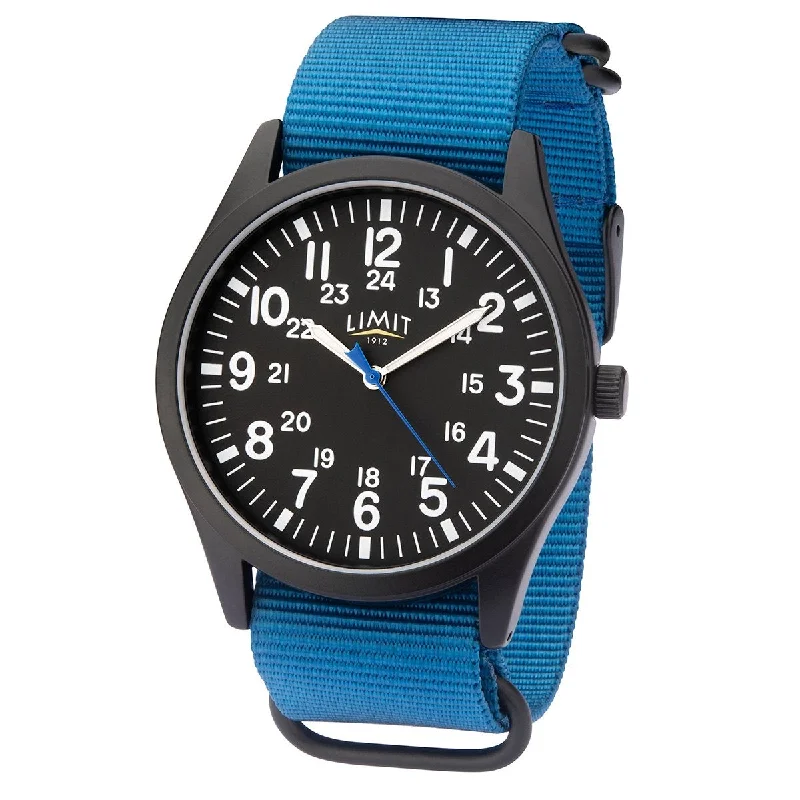 Men's Field Watches Date Night Edition-Limit 5724.37 Men's Blue Pilot Watch