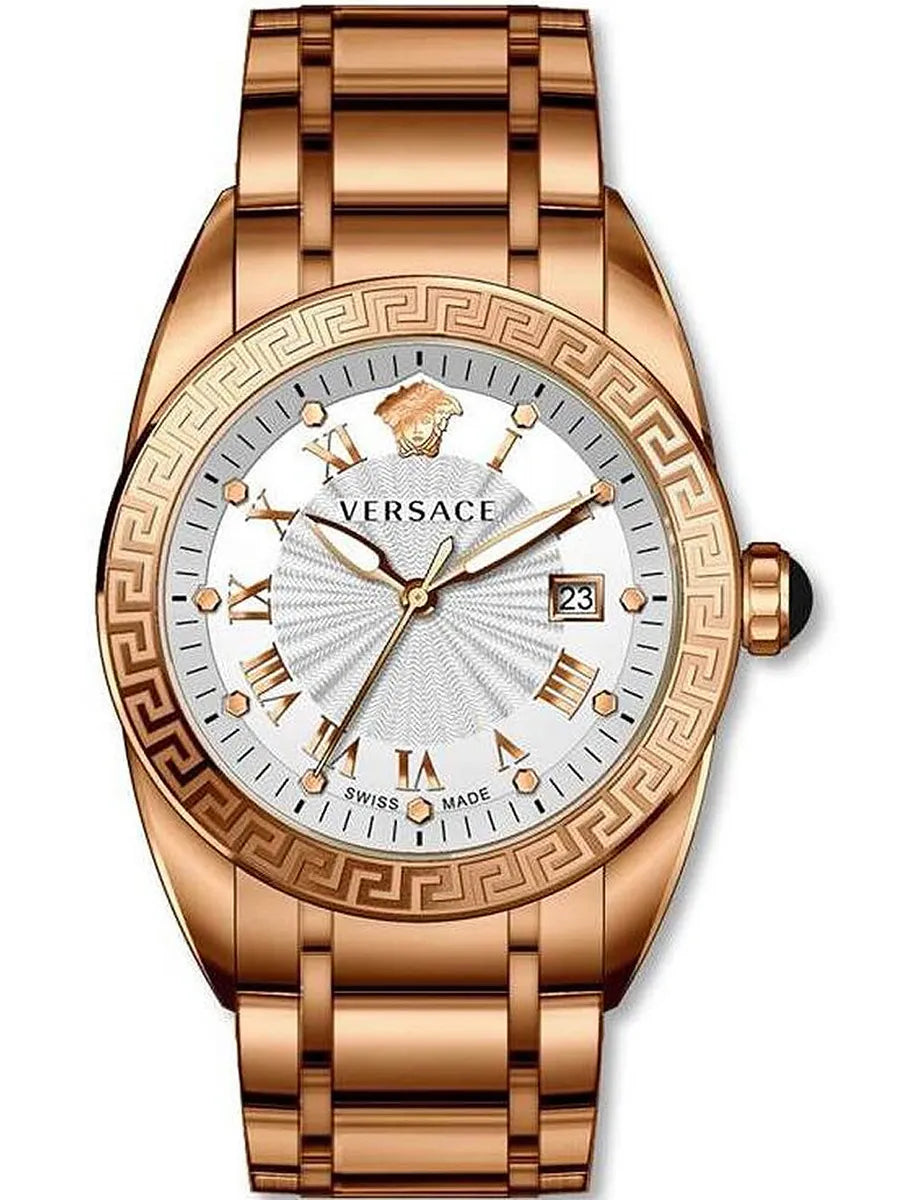 Men's Swiss Watch Wedding Edition-Versace Men's Watch V-Sport II 42mm Rose Gold Bracelet VFE090013