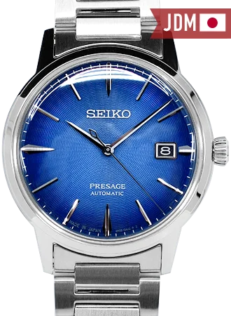 Men's Elegant Style Dress Watches-Presage Cocktail Time Modern Style Blue Ref. SARY217