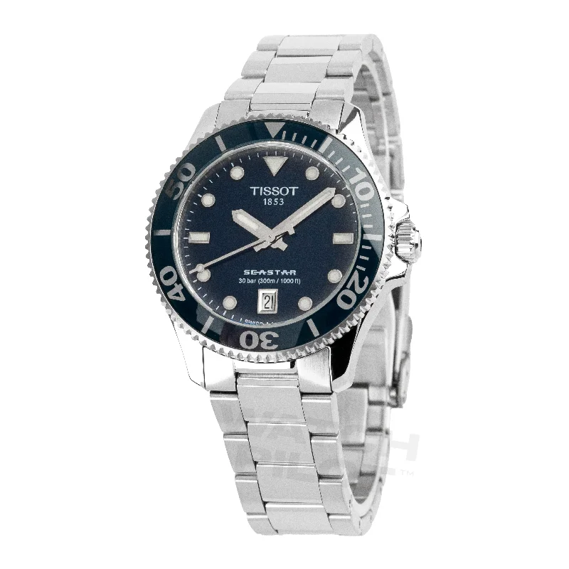 Men's Dive Watches for Sale -Tissot Seastar 1000 36Mm Blue Watch T1202101104100