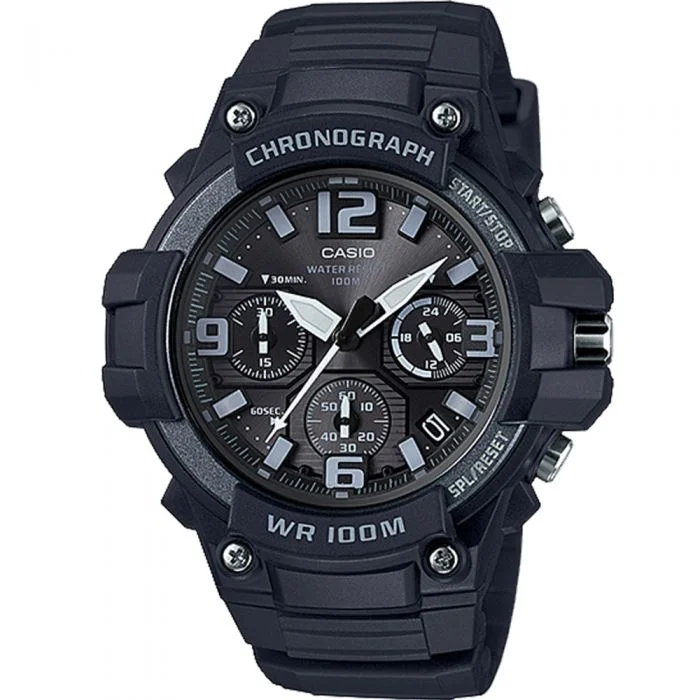 Men's Holiday Season Design Sports Watches-Casio MCW100H-1A3 Chronograph