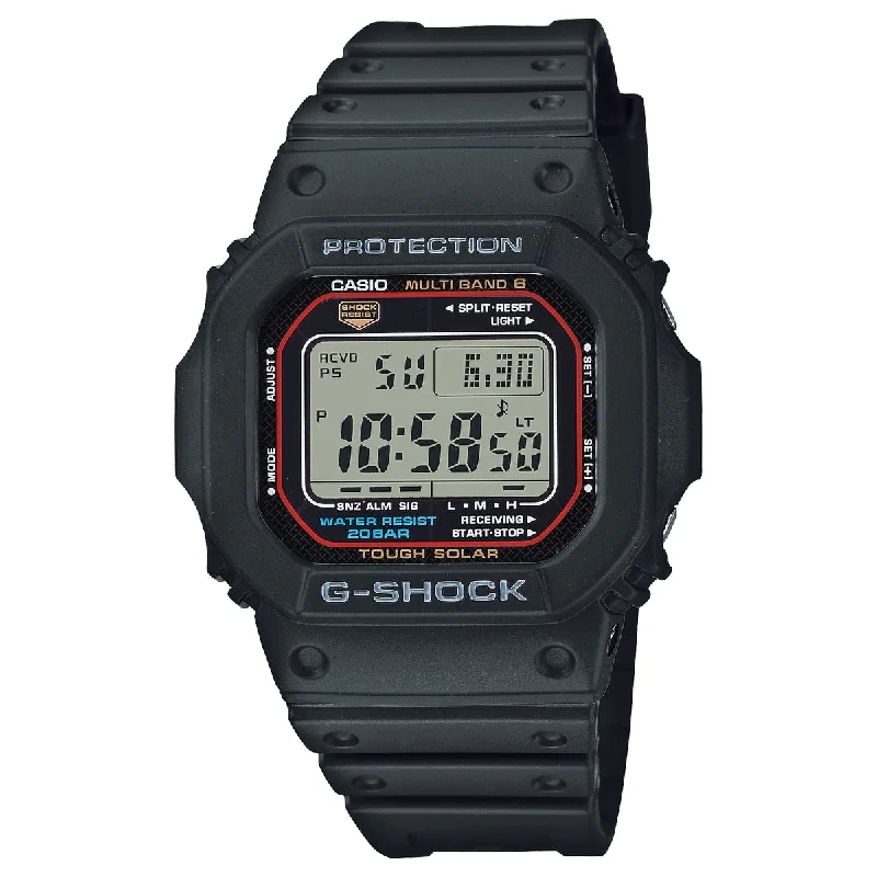 Men's Radio Controlled Watches-Orologio G-Shock GW-M5610U-1ER carica solare e radio controllato