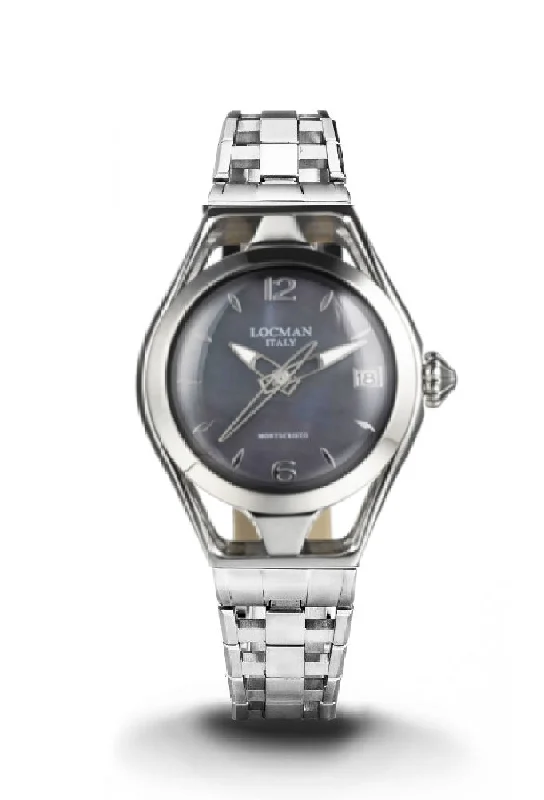 Women's Handmade Style Mechanical Watches-Locman Montecristo lady madreperla nera acciaio 0526A15A-00MANKB0 Women's Handmade Style Mechanical Watches-Locman Montecristo lady madreperla nera acciaio 0526A15A-00MANKB0