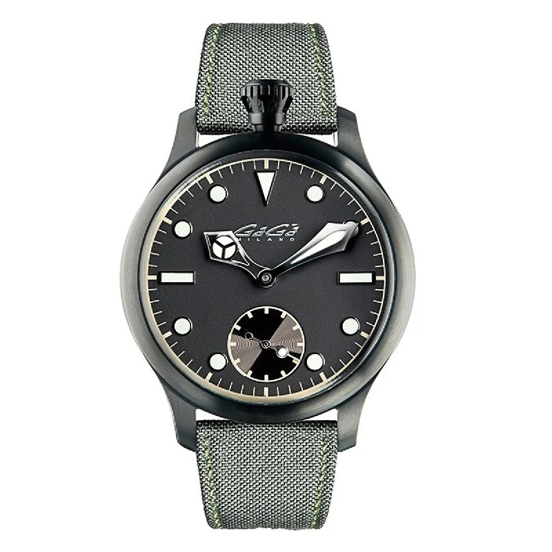 Men's Classic Style Men's Watches-GaGà Milano Watch Classic Steel Black PVD 8042.01
