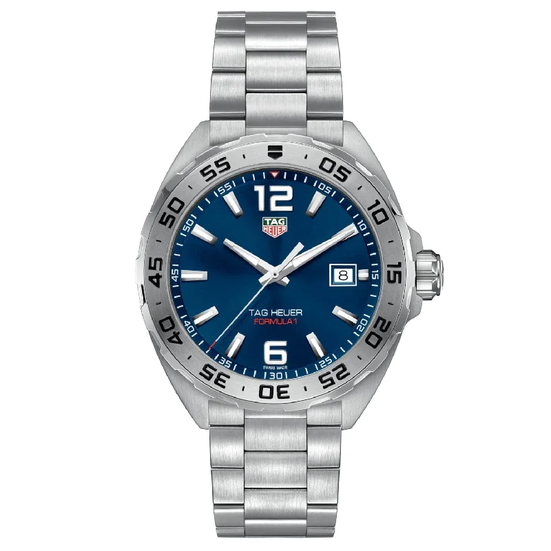 Men's Swiss Watch Manufacturer-Tag Heuer Formula 1 Men's Blue Date Watch WAZ1118.BA0875