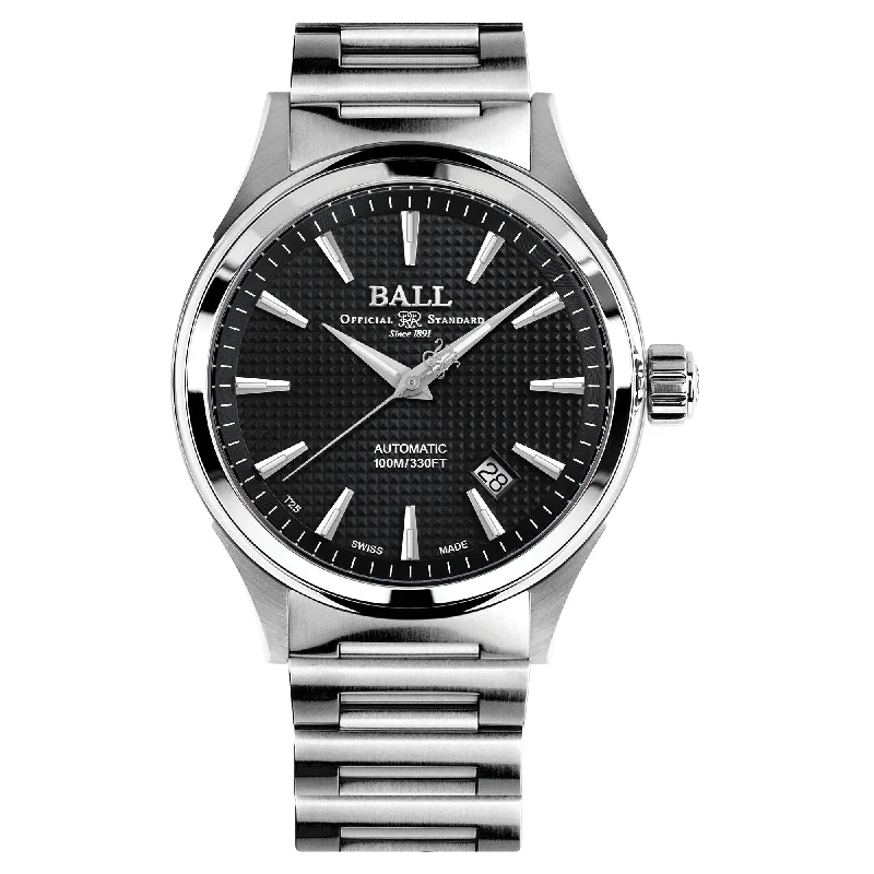 Men's Swiss Analog Edition-Ball Fireman Victory Men's Black Watch NM2098C-S5J-BK