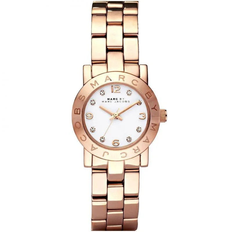 Men's Birthday Style Dress Watches-Marc Jacobs MBM3078 Ladies Mini AMY Rose Gold Watch