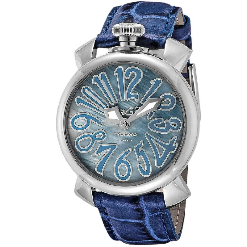 Men's Field Watches Caseback-Gaga Milano Ladies Blue Manuale Watch 5020.11