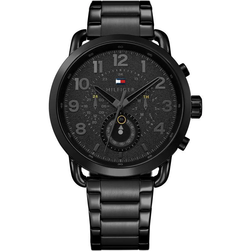 Men's Business Meeting Dress Watches-Tommy Hilfiger 1791423 Men's Briggs Black Watch