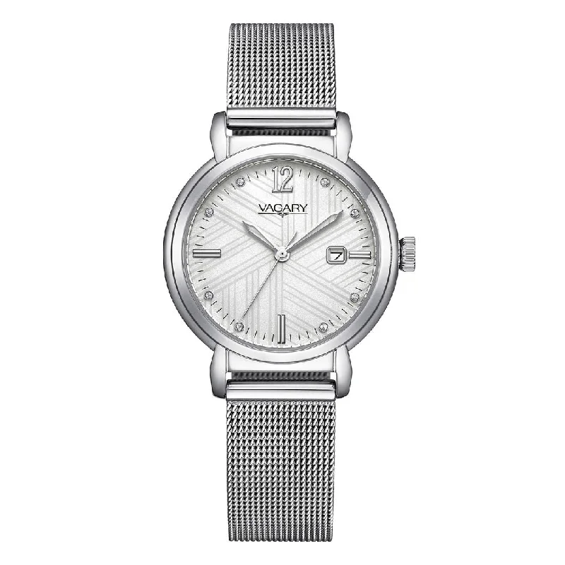 Women's Mechanical Watch Italian Made Edition-Orologio Vagary Flair da donna silver acciaio IU3-410-11