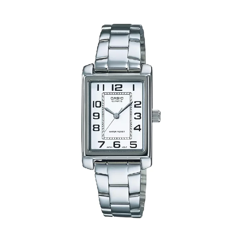 Women's Mechanical Watch American Made Edition-Casio collection LTP-1234PD-7BEG acciaio