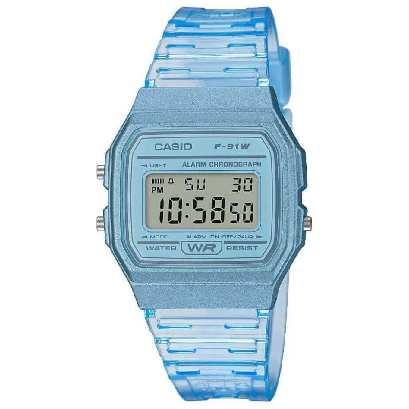 Men's Classic Watch Valentine's Day Edition-Casio F-91 Classic Unisex Blue Watch F-91WS-2EF