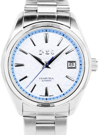 Men's Extra Large Dress Watches-Habuka 39 Deluxe Snow White