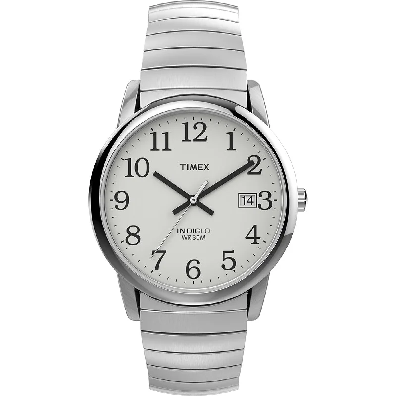 Men's Classic Watch International Brand Edition-Timex Easy Reader Classic Men's White Watch T2H451