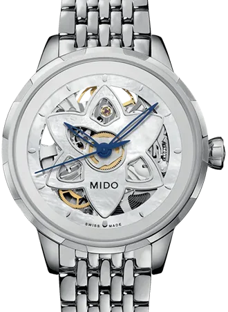 Men's Christmas Gift Style Dress Watches-Rainflower Blossom Silver Ladies Ref. M043.236.11.101.00