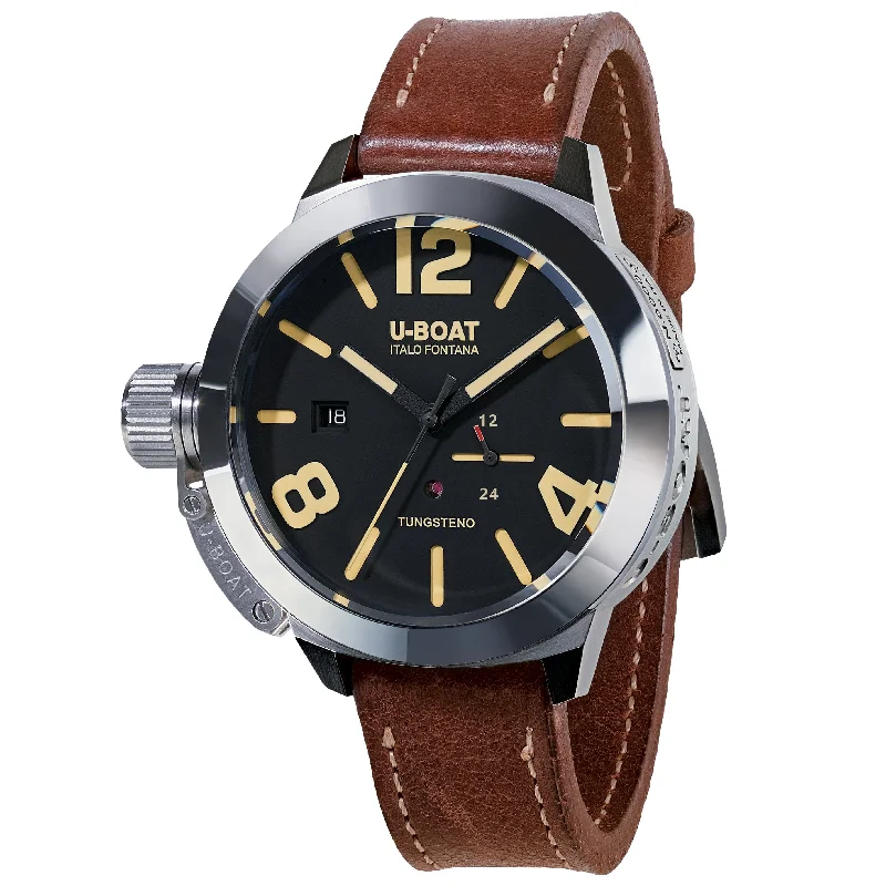 Men's Romantic Dinner Style Men's Watches-U-Boat 8073 Men's Brown Classico Leathe Watch Men's Romantic Dinner Style Men's Watches-U-Boat 8073 Men's Brown Classico Leathe Watch
