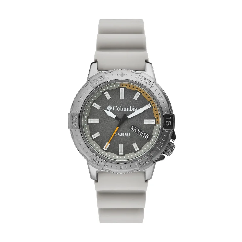 Unisex Japanese Made Watches-Columbia Light Grey Peak Patrol Watch CSC03-004