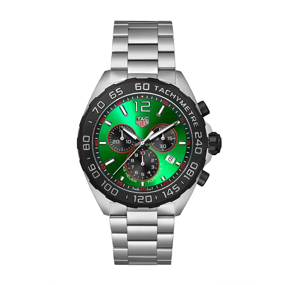 Men's Swiss Gift Edition-Tag Heuer Formula 1 Chronograph Men's Green Watch CAZ101AP.BA0842