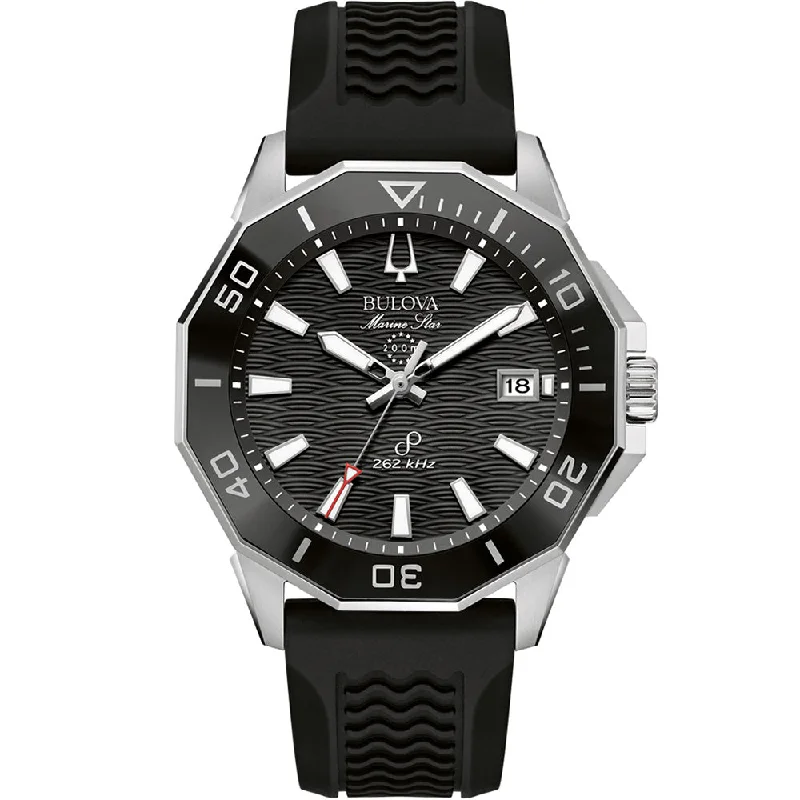 Men's Dive Watches with Date -Bulova Marine Star Precisionist 96B432