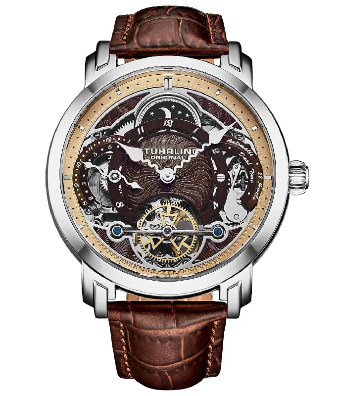 Brown Dial/ Brown Strap/ Silver Bezel