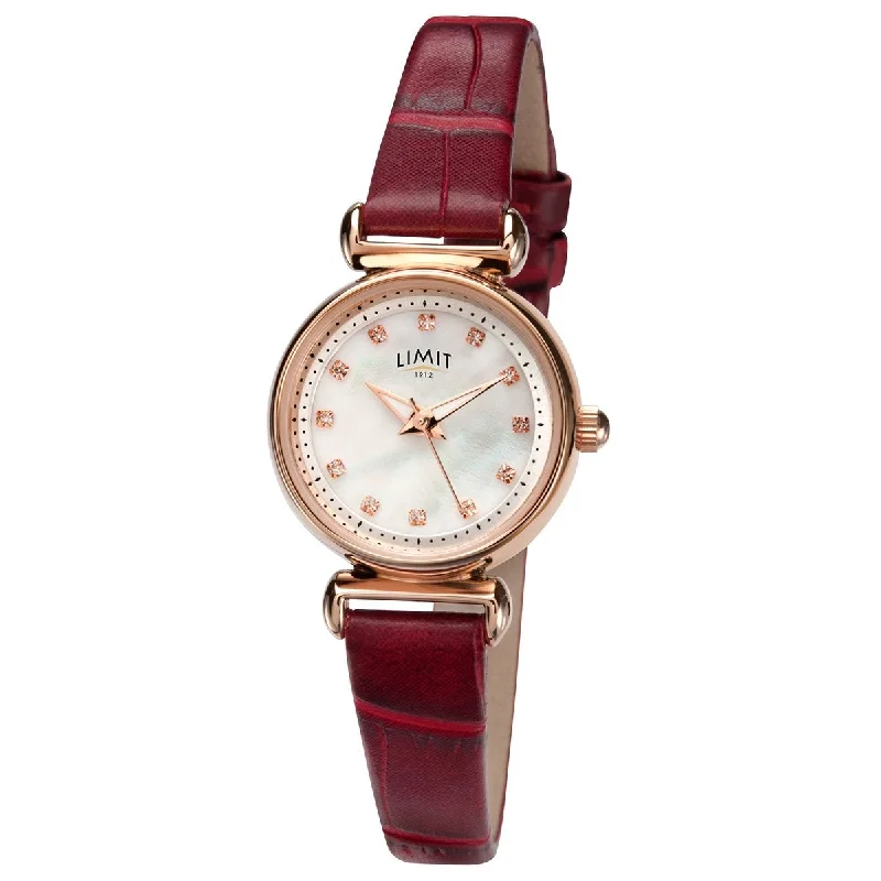 Men's Customized Style Men's Watches-Limit 60043.01 Ladies Maroon Classic Watch