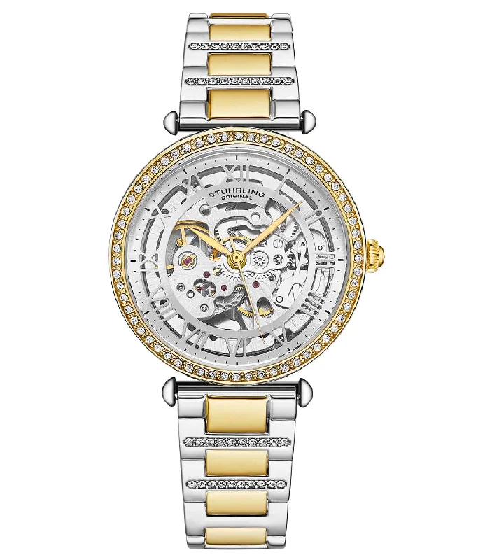 Silver Case/Silver Dial/Two Tone Yellow Band