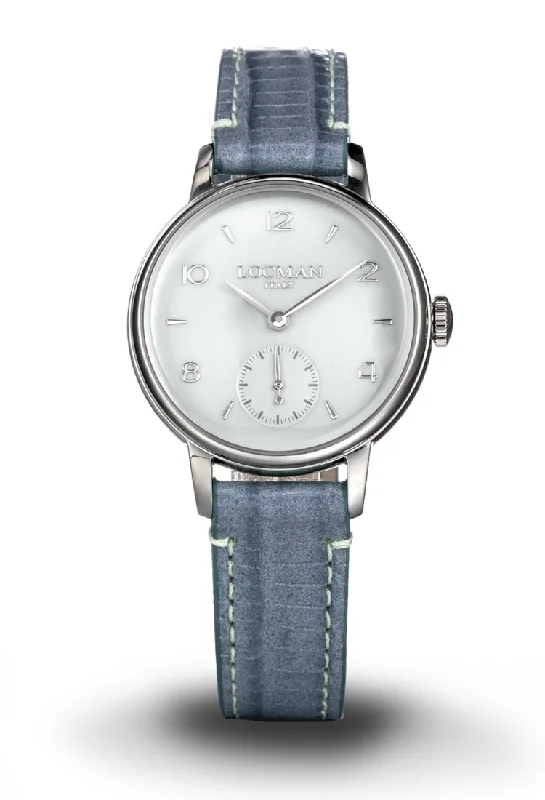 Women's Romantic Dinner Style Mechanical Watches-Locman 1960 donna bianco piccoli secondi pelle 0258A08A-00WHNKPS Women's Romantic Dinner Style Mechanical Watches-Locman 1960 donna bianco piccoli secondi pelle 0258A08A-00WHNKPS