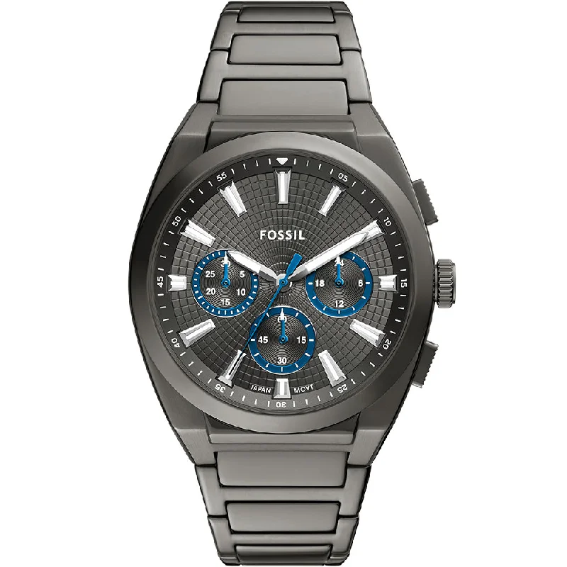 Men's Chronograph Watches with GMT Function -Fossil Everett FS6107 Chronograph