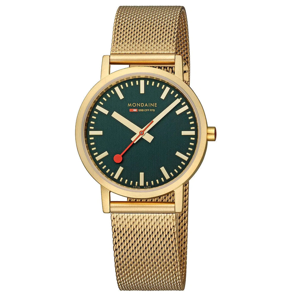 Men's Formal Event Style Men's Watches-Mondaine Classic Unisex Gold Watch A660.30314.60SBM Men's Formal Event Style Men's Watches-Mondaine Classic Unisex Gold Watch A660.30314.60SBM