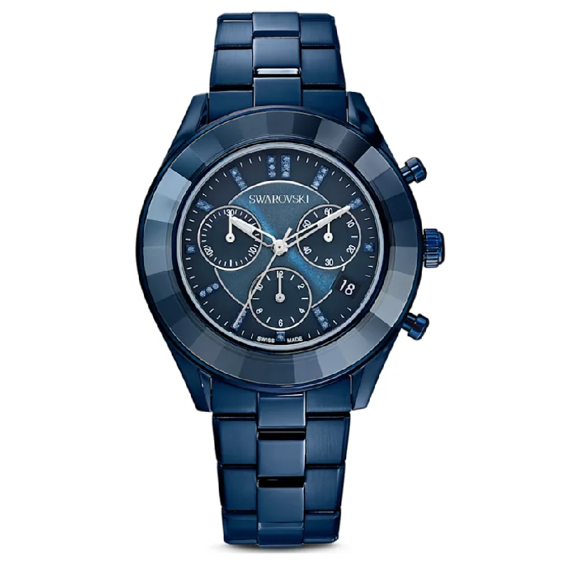 Men's Swiss Personalized Edition-Swarovski Watch Octea Lux Sport Blue PVD 5610475