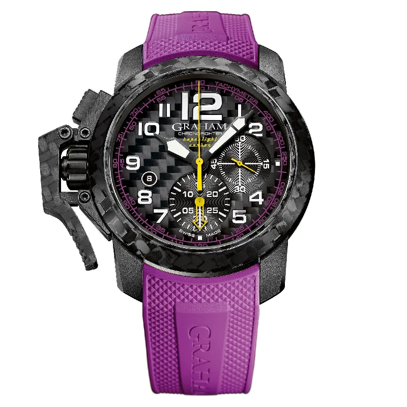 Men's Field Watches History-Graham Purple Chronofighter Superlight Watch 2CCBK.V01A
