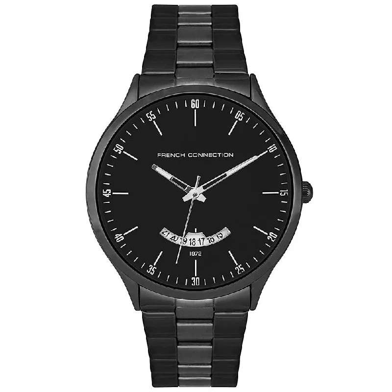 Men's Smart Slim Watches-French Connection FC143BBM Men's Original Black Watch