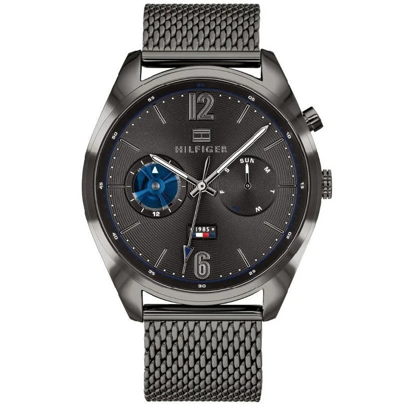 Men's High-End Style Dress Watches-Tommy Hilfiger 1791546 Men's Deacan Gunmetal Chronograph Watch