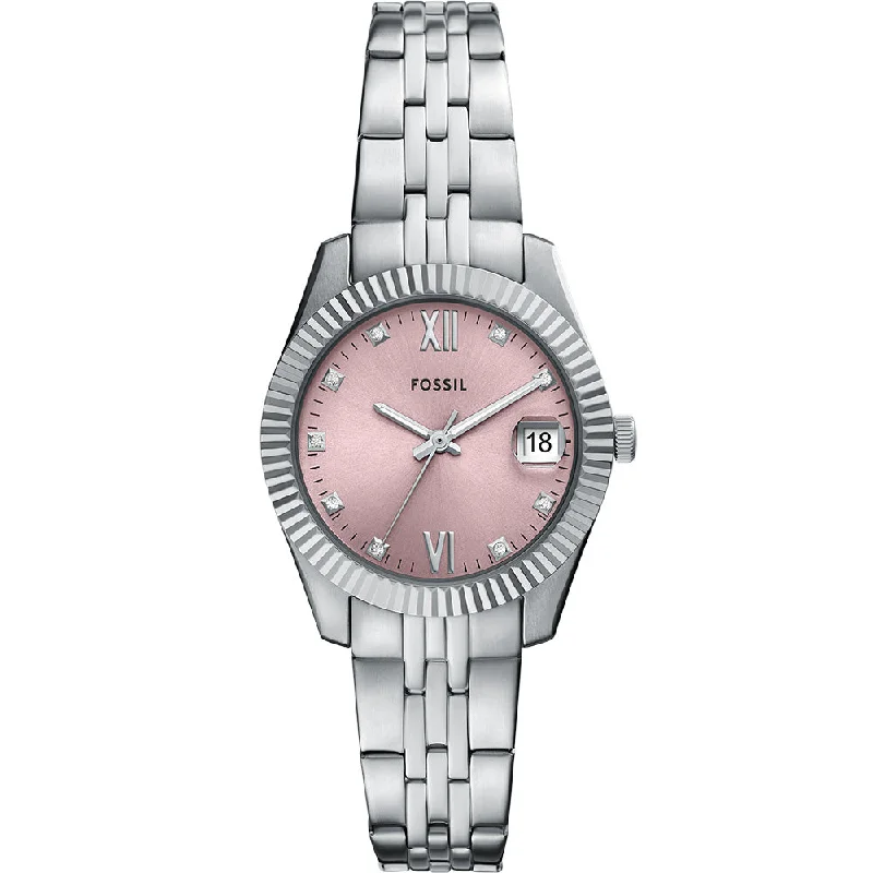 Women's Classic Style Dress Watches-Fossil Scarelette ES5403
