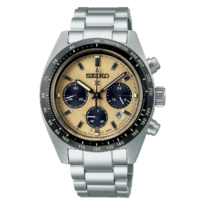 Men's Automatic Wind Style Sports Watches-Orologio Seiko Prospex SSC817P1 Speedtimer Solar khaki