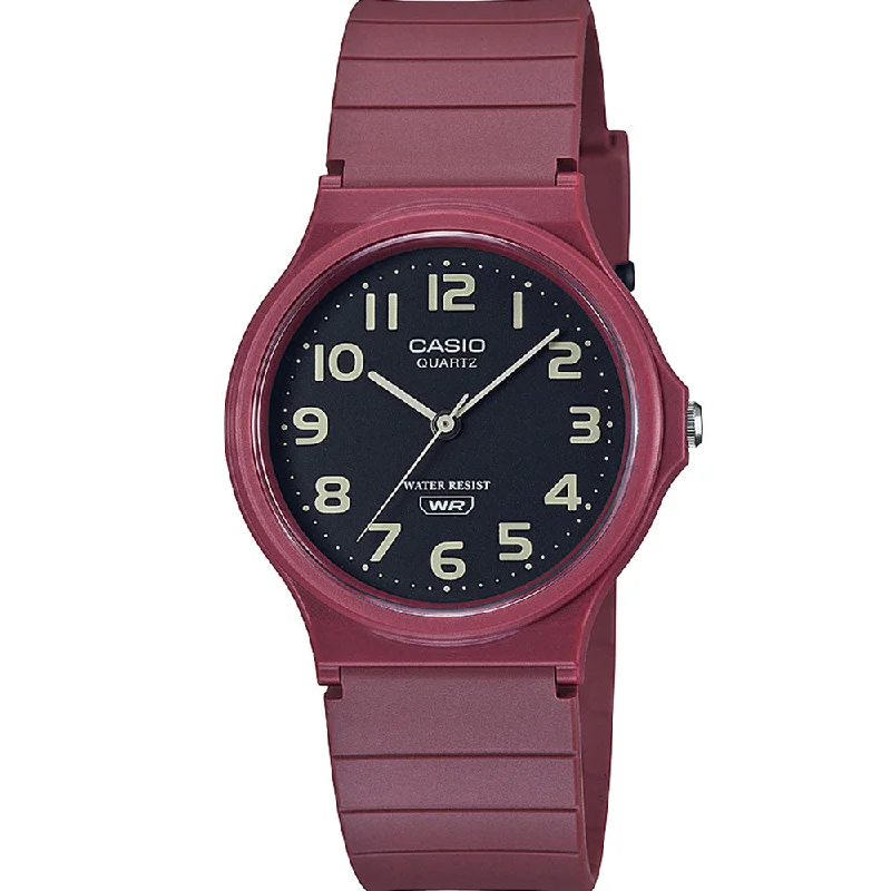 Men's Party Wear Style Men's Digital Watches-Casio MQ24UC-4B Red Earth Colour Watch