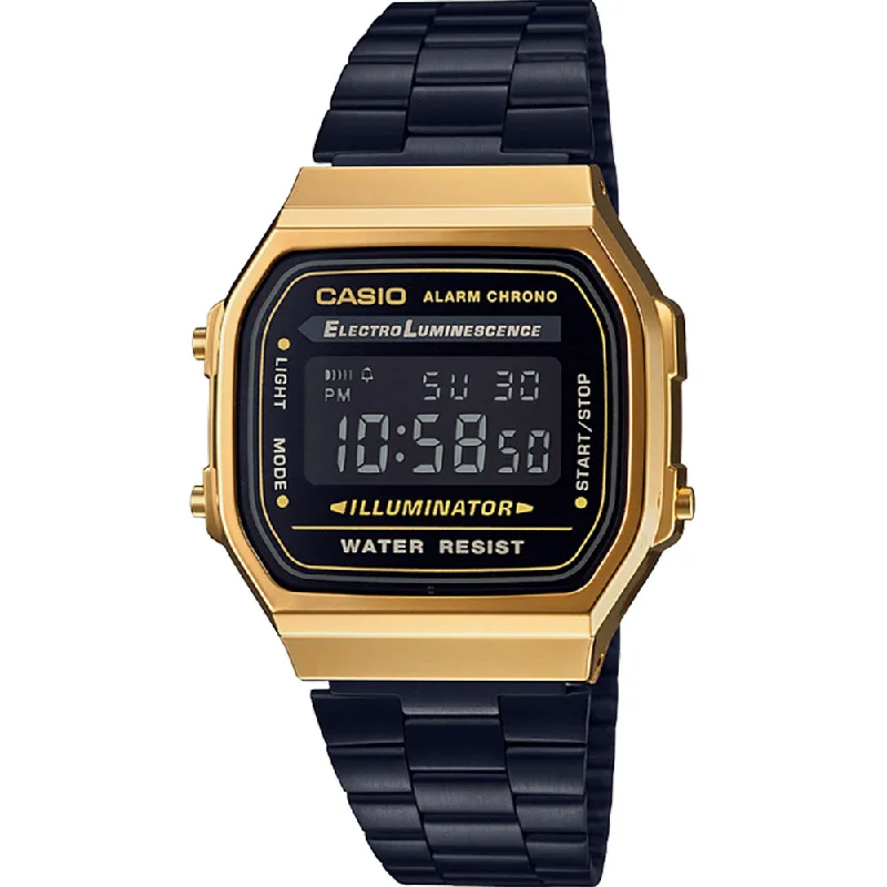 Mens Kinetic Style Smart Watches-Casio Vintage A168WEGB-1B