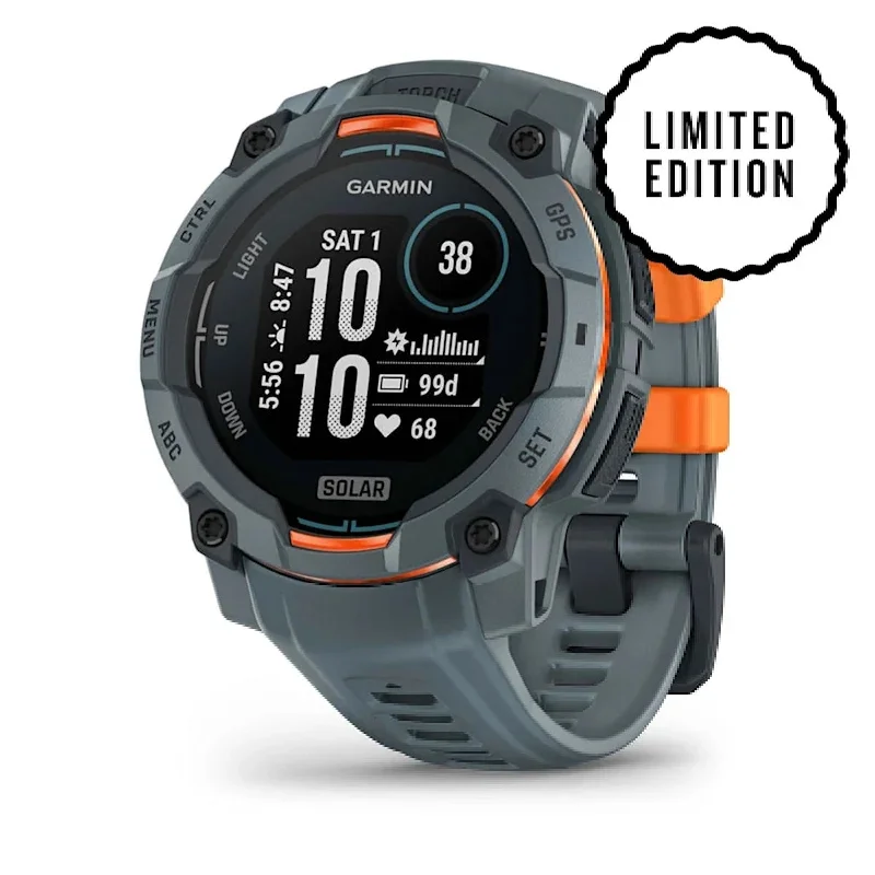 Men's French Made Sports Watches-Orologio Garmin Instinct 3 solar 45mm Twilight 010-02934-01
