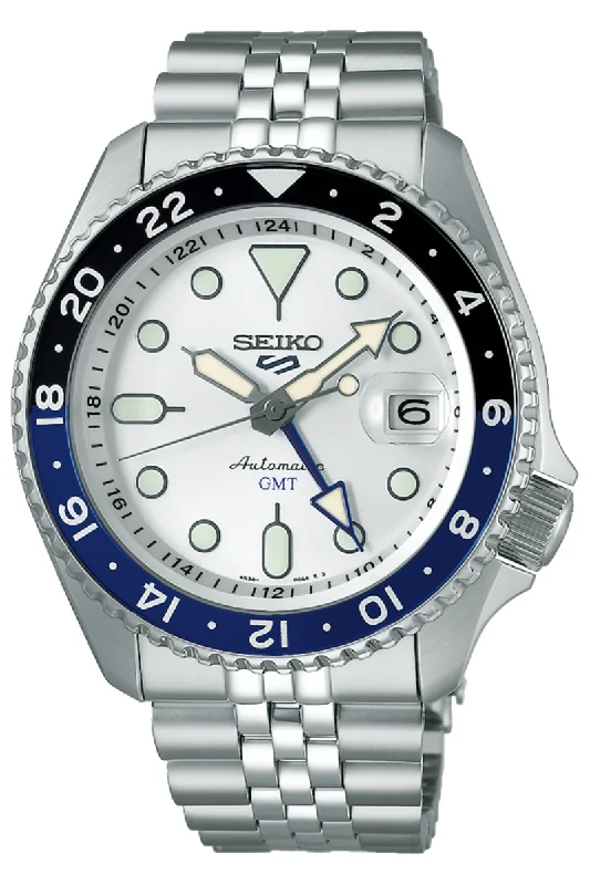 Men's Cushion Case Dress Watches-Seiko 5 Sport SKX GMT SSK033